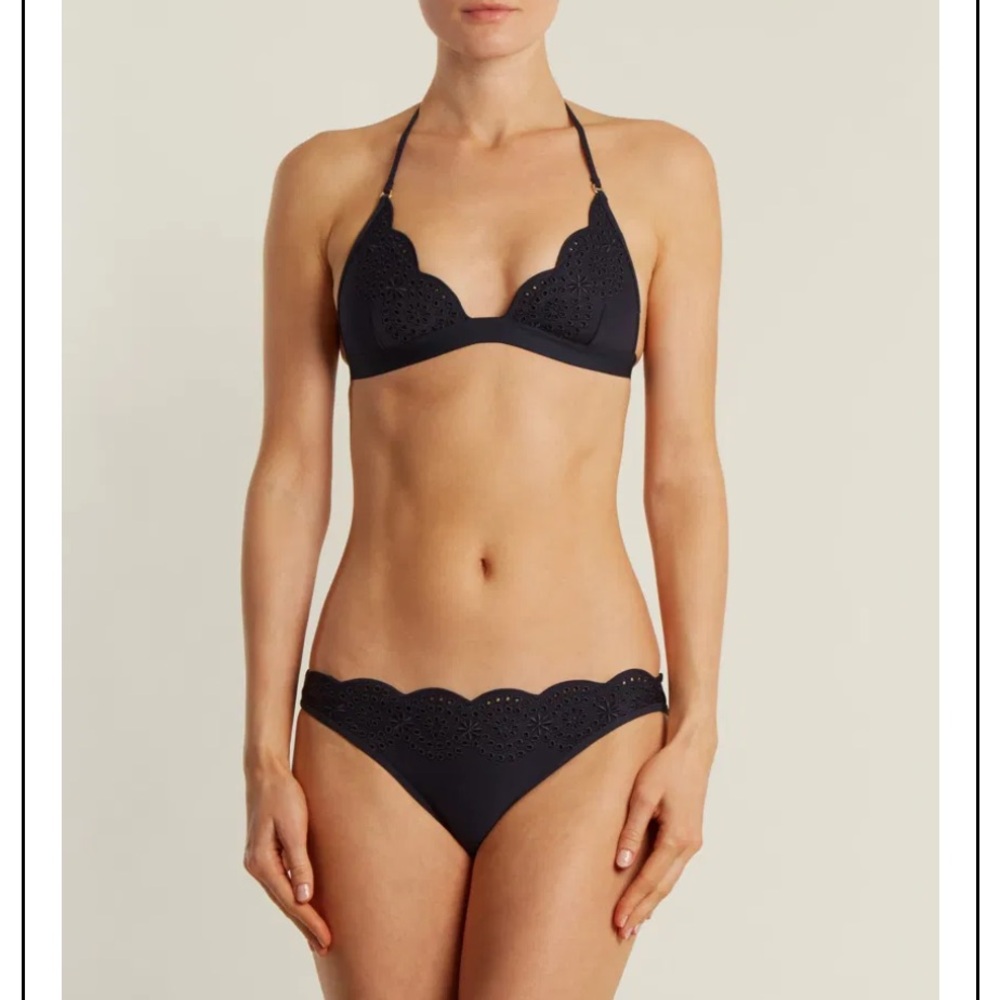 Stella McCartney Women’s Navy Eyelet Bikini Set small